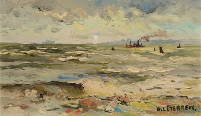 LETERREUX Gervais, 1930-2003
Marine, 1963,...