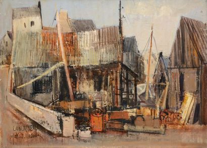 MASUDA Makoto, 1905
Les hangars sur le port,...