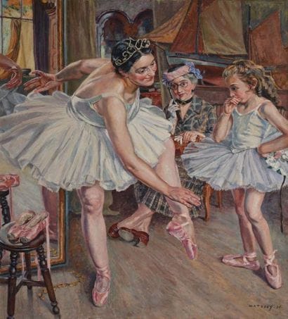 MATOSSY Pierre, 1891-1969
La leçon de danse,...