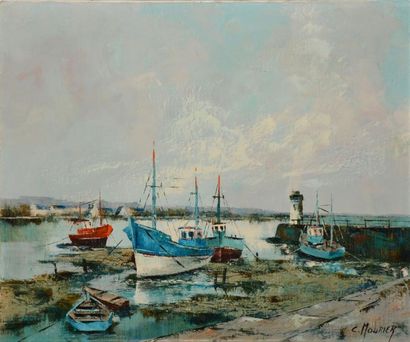 MOURIER Claude, né en 1930
Bateaux échoués,...