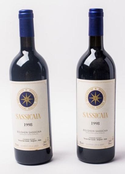 2 Sassicaia 1998 Vignoble Antinori- tenuta...