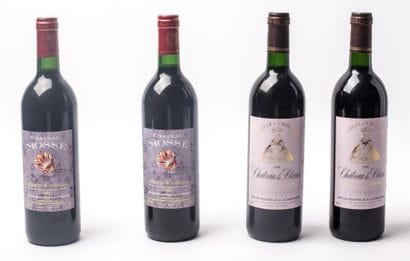 4 2 Roussillon Ch de blanc 1996 + 2 Château...