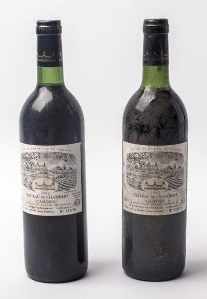 2 Cahors ch de chambert 1982 poussiéreuses...