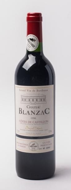 6 Ch Blanzac Côtes de castillon cuvée prestige...