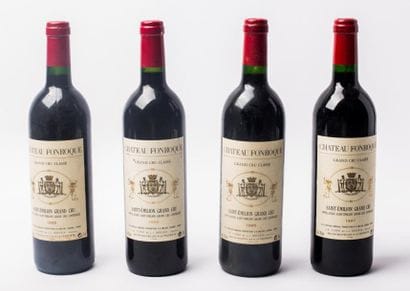 4 Ch Fonroque Gd cru classé 1995 + 1996 +...