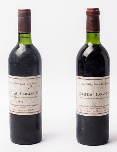 2 Ch Larmande grand cru classé 1977 bas de...