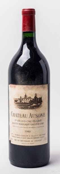 1 Magnum Château Ausone 1989 Ds le goulot...