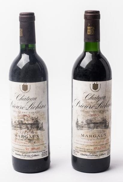2 Ch Prieuré Lichine 1995 salissures et ...