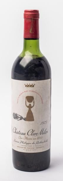 3 Ch clerc milon 1975 Rothschild cru classé...