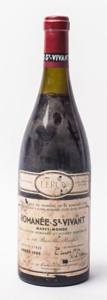 1 Romanee Saint Vivant 1988 DRC (n°07828-salissures...