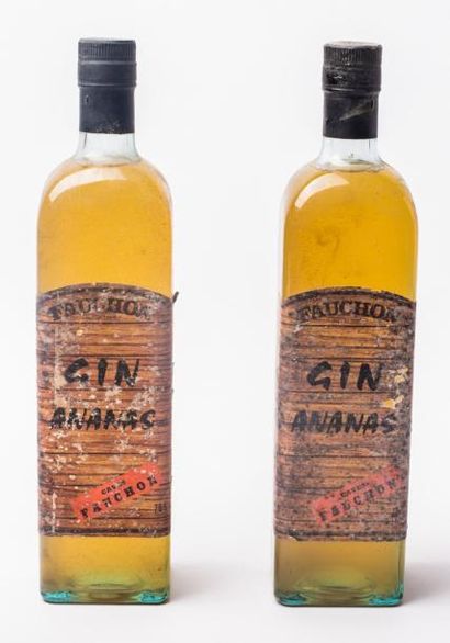 2 Gin ananas 20° cocktail de la maison Fauchon...