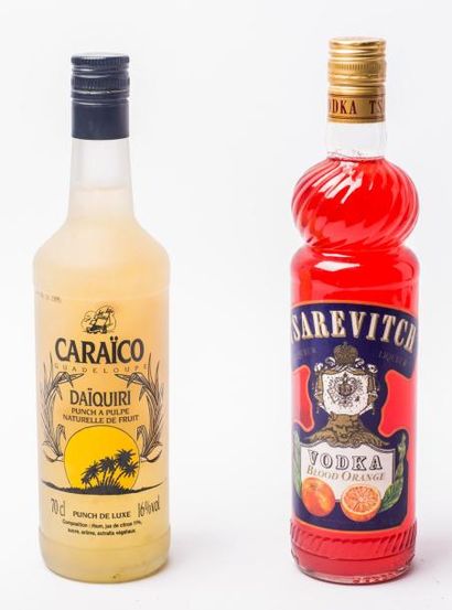 2 1 Vodka orange + 1 daiquiri citron vert...