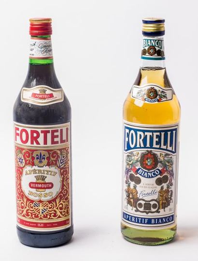 2 Vermouth Fortelli 100cls à 16° 1rosso et...