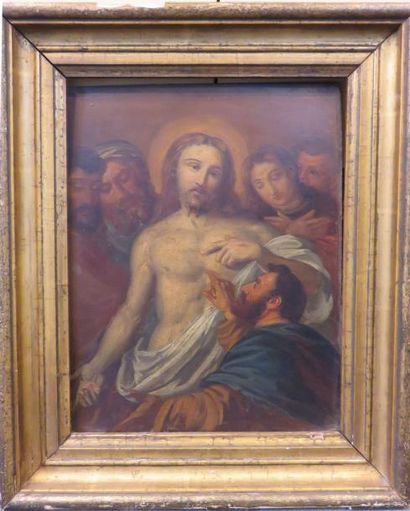 École du XIXe siècle
Le Christ montrant les...