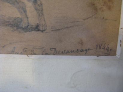 Auguste de la DEVANSAYE, XIXe siècle
L'attelage,...