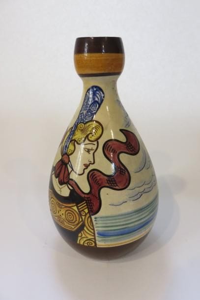 KERVELLA - HB Quimper
Vase à col rétréci...