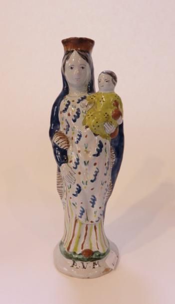 RENNES
Vierge à l'Enfant en faïence, l'Enfant...
