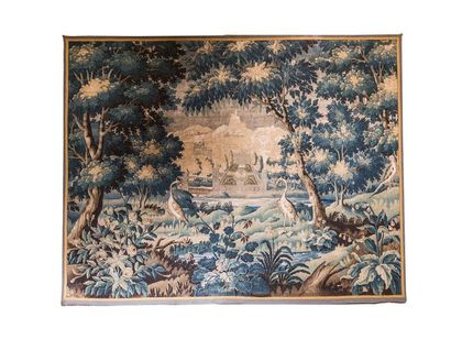 AUBUSSON
Tapisserie Verdure à décor de hérons...
