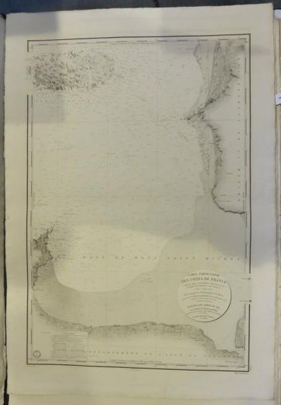 Carte particulière des côtes de France (baie...