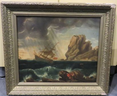 École FRANÇAISE du début du XIXe siècle
Navire...