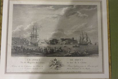 D'après OZANNE
Le Port de Brest Gravure par...