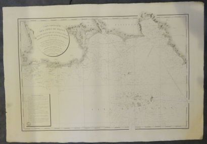 Carte particulière des côtes de France (Iles...