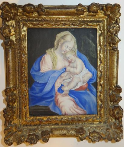 ECOLE DU XVIIIe SIÈCLE
Maternité Gouache...