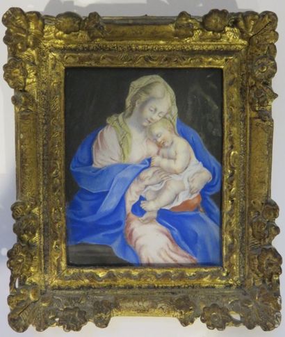 ECOLE DU XVIIIe SIÈCLE
Maternité Gouache...