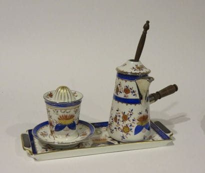 SAMSON
Ensemble en porcelaine polychrome...