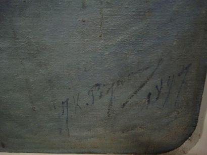 Jean-Karl PEYFUSS, 1865-1932
Paravent à quatre...