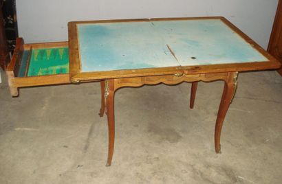 Table à jeux en placage de palissandre en...