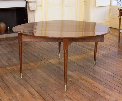 Grande table de salle à manger à volets à...