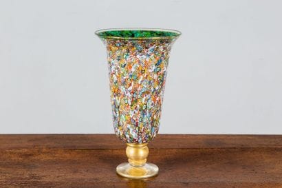 L. GAMBORO
Venise Grand vase tulipé sur piédouche...