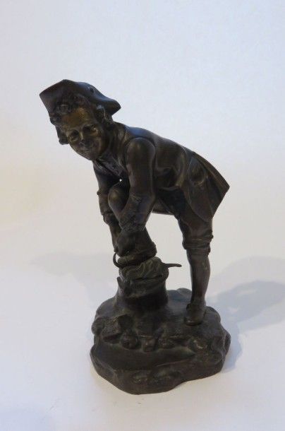 École du XIXe siècle
Le patineur Bronze patiné...