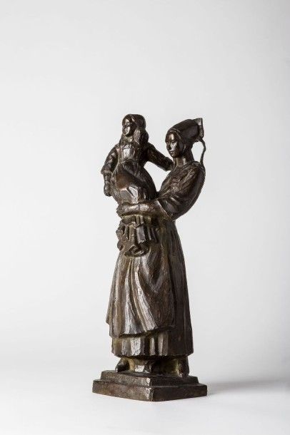 François MÉHEUT, 1905-1981
L'attente Bronze...
