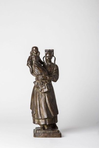 François MÉHEUT, 1905-1981
L'attente Bronze...