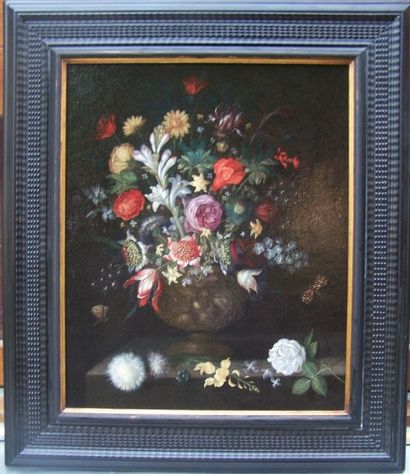 École ITALIENNE vers 1700
Vase de fleurs...