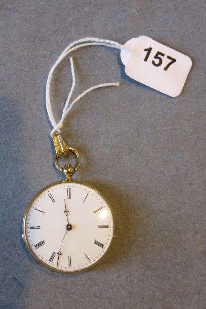 Montre pendentif en or jaune, signé LECOMTE...