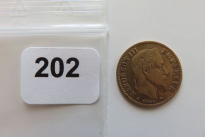 10 Francs Or Napoléon III, tête Laurée 1864...