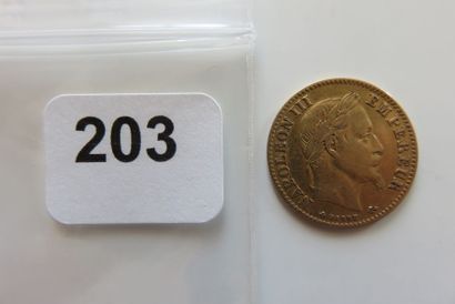 10 Francs Or Napoléon III, tête Laurée 1866...