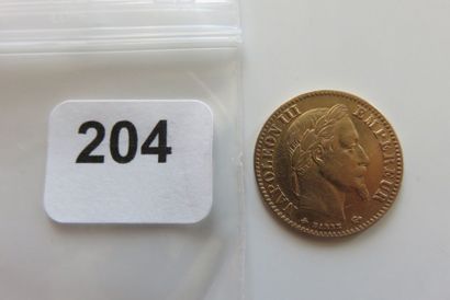 10 Francs Or Napoléon III, tête Laurée 1867...