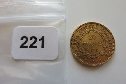 20 Francs Or Génie, IIIe République 1875...