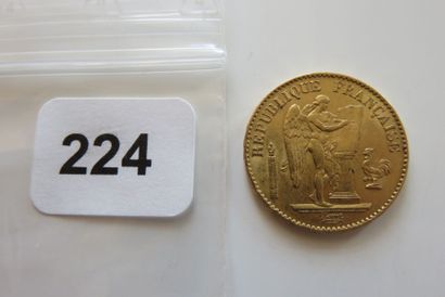 20 Francs Or Génie, IIIe République 1886...