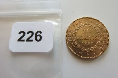 20 Francs Or Génie, IIIe République 1896...
