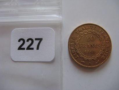 20 Francs Or Génie, IIIe République 1897...