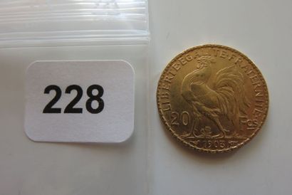 20 Francs Or Coq 1903 TTB