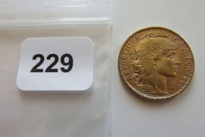 20 Francs Or Coq 1905 TB + à TTB