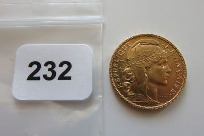20 Francs Or Coq 1908 TTB +