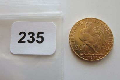 20 Francs Or Coq 1911 SUP
