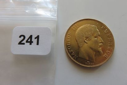 50 Francs Or Napoléon III, tête nue 1857...